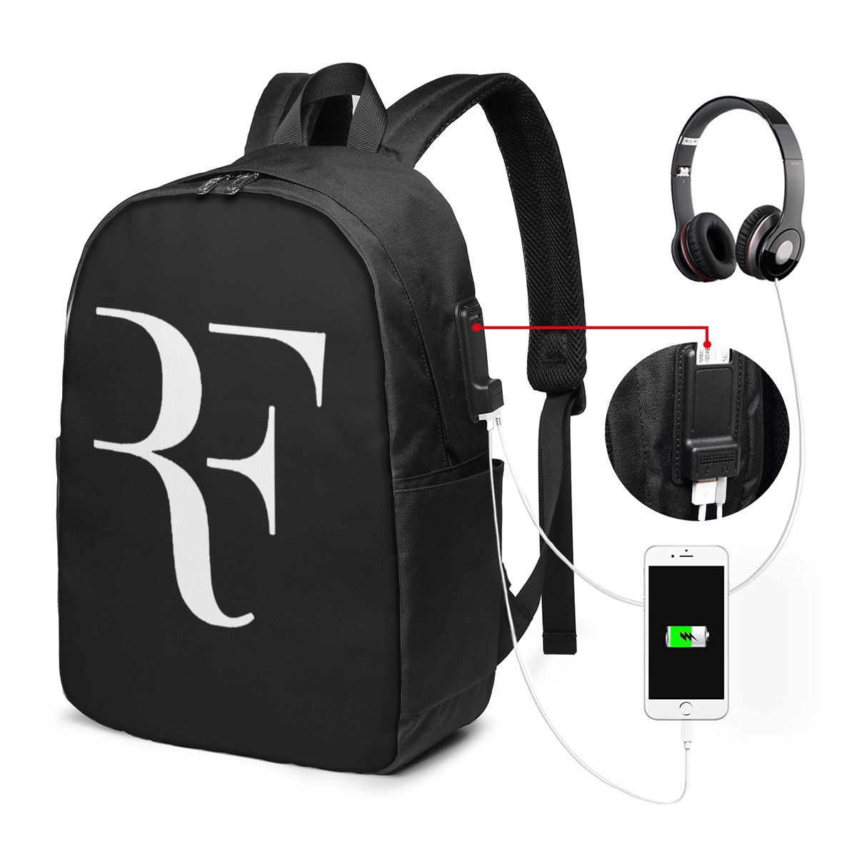 Laptop Original Accessories - Roger Federer Rucksack, Reisetasche, Notebook-Tasche, Computer,