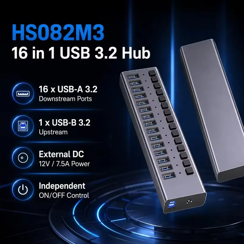 AP01 für 16-Port USB 3.2 Gen2  – Usb Hub Bewertung und Preis