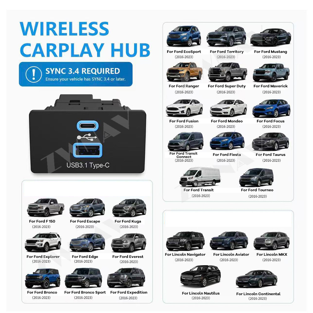 Kabelloser CarPlay Android Aut – Usb C Hub Bewertung und Preis
